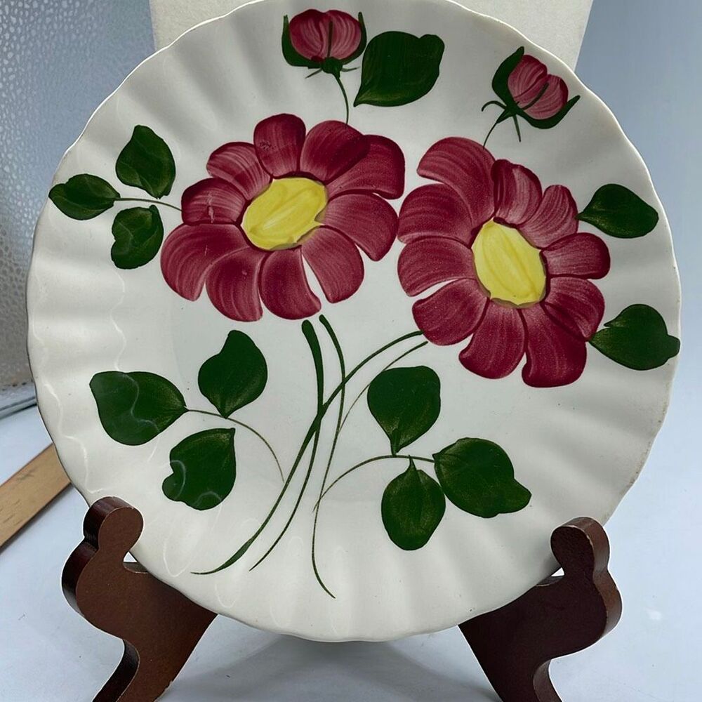 Blue Ridge Southern Potteries “Red Nocturne” sandwich 8.5” plate.